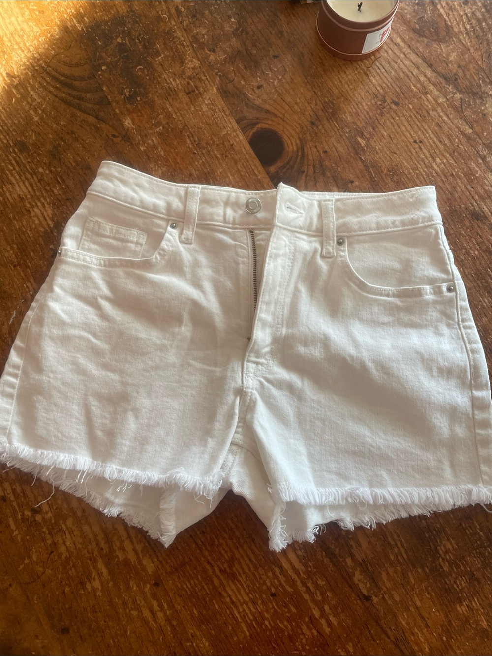 H&M White Denim Jean Shorts